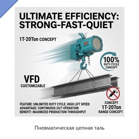 Пневматическая цепная таль