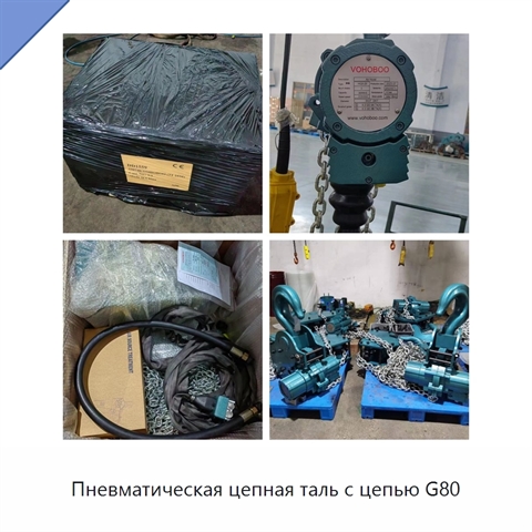 Пневматическая цепная таль с цепью G80
