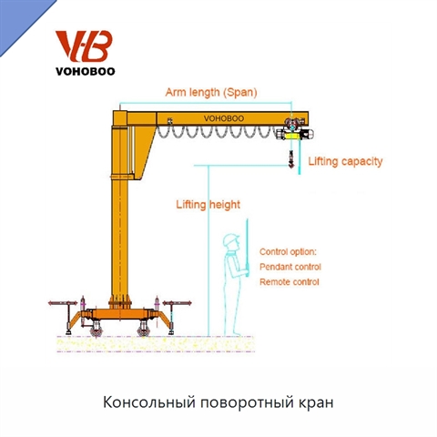 Консольный поворотный кран