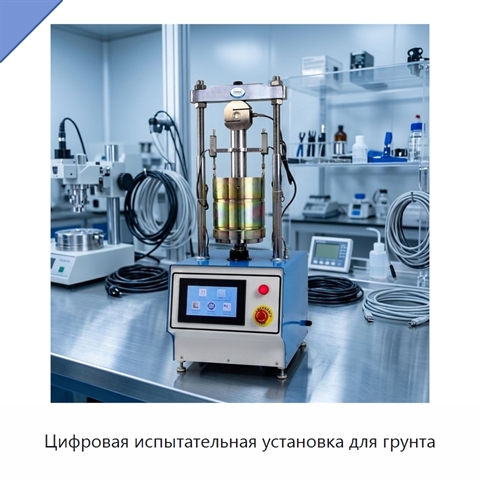 Цифровая испытательная установка для грунта