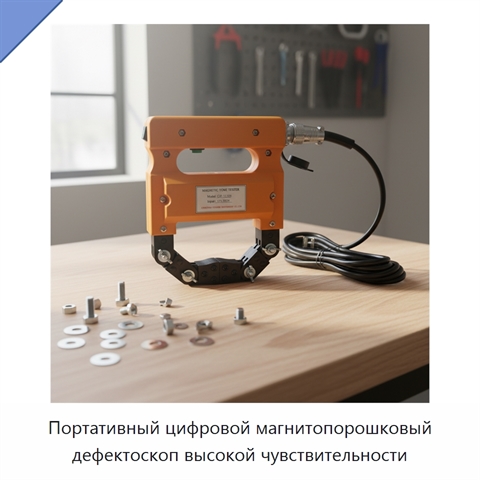 Портативный цифровой магнитопорошковый дефектоскоп высокой чувствительности