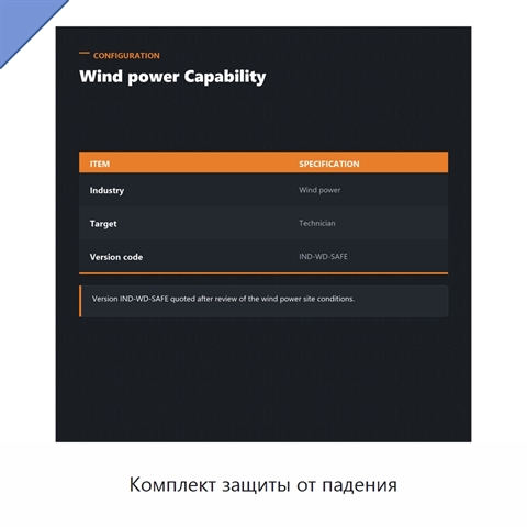 Комплект защиты от падения
