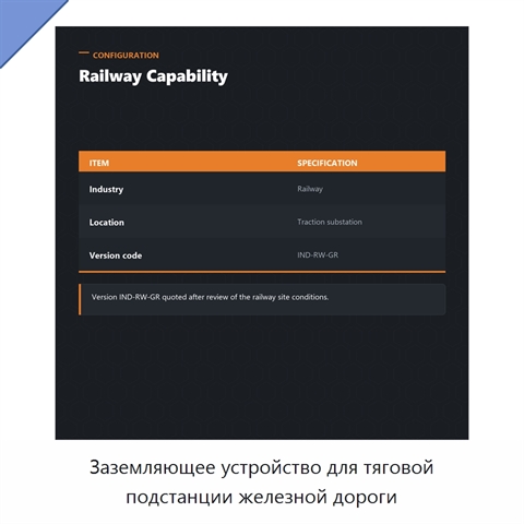 Заземляющее устройство для тяговой подстанции железной дороги