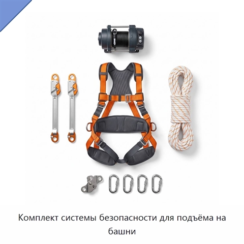 Комплект системы безопасности для подъёма на башни