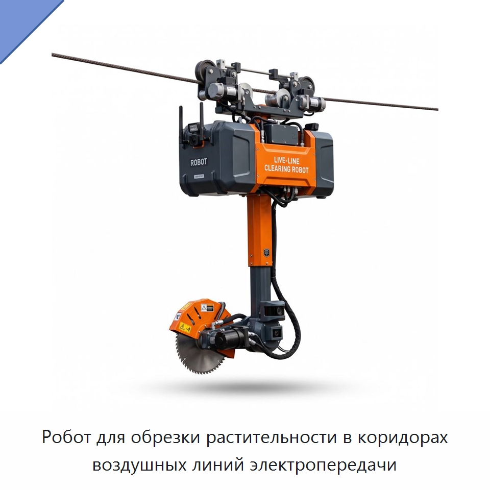 Робот для обрезки растительности в коридорах воздушных линий электропередачи — Шарнирные роботы