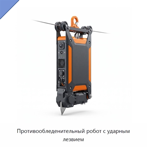 Противообледенительный робот с ударным лезвием