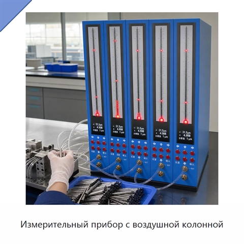 Измерительный прибор с воздушной колонной