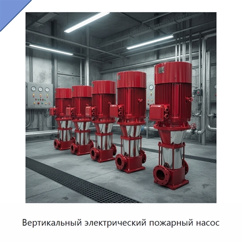 Вертикальный электрический пожарный насос