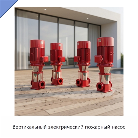 Вертикальный электрический пожарный насос