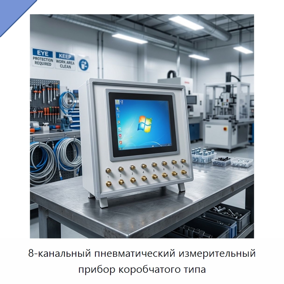 8-канальный пневматический измерительный прибор коробчатого типа — Испытательное оборудование