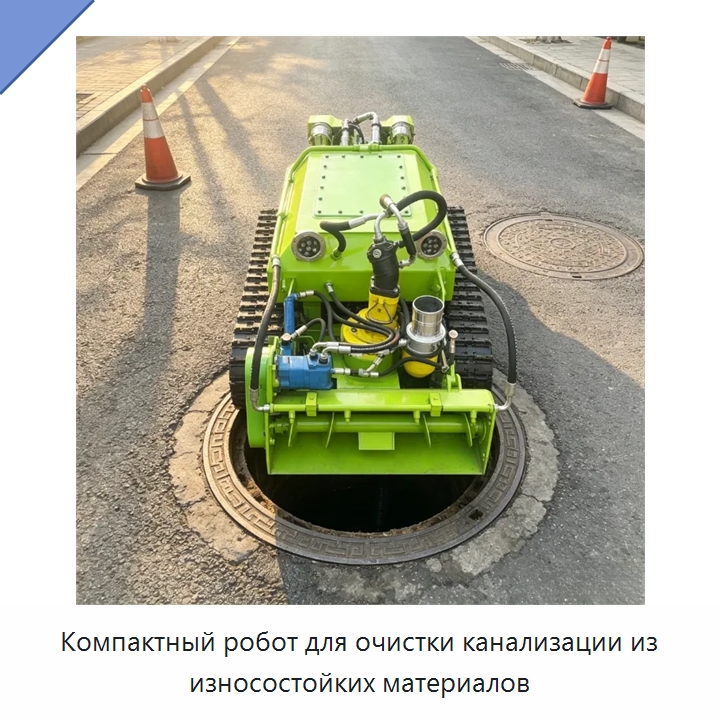 Компактный робот для очистки канализации из износостойких материалов — Коммунальная техника