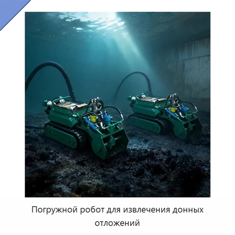 Погружной робот для извлечения донных отложений