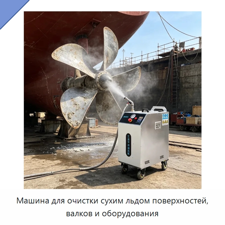 Машина для очистки сухим льдом поверхностей, валков и оборудования — Специальное уборочное оборудование