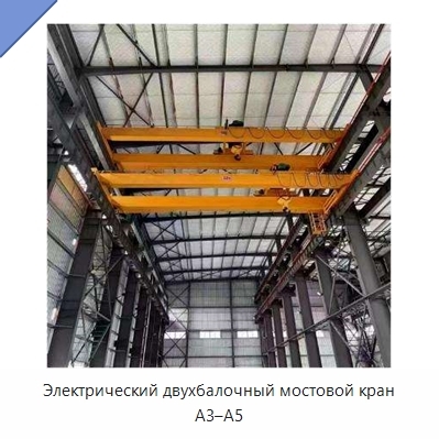 Электрический двухбалочный мостовой кран A3–A5