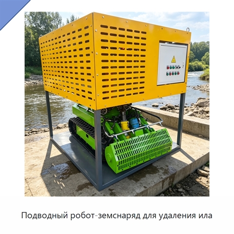 Подводный робот-земснаряд для удаления ила