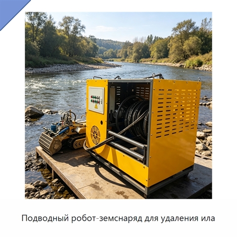 Подводный робот-земснаряд для удаления ила