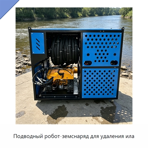 Подводный робот-земснаряд для удаления ила