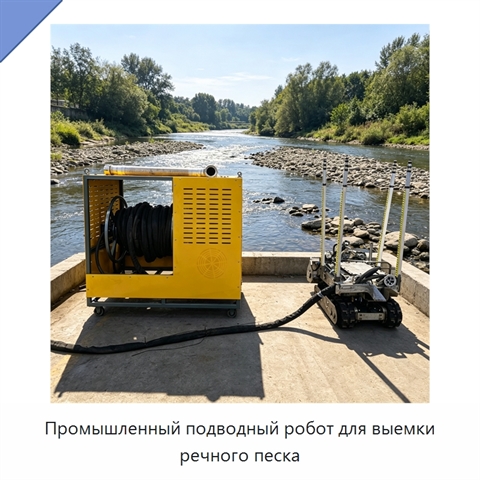 Промышленный подводный робот для выемки речного песка