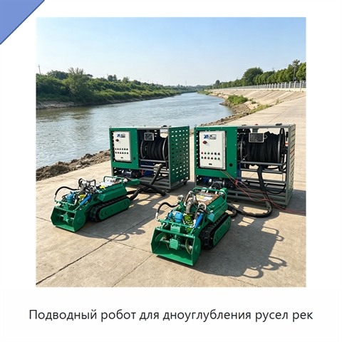 Подводный робот для дноуглубления русел рек