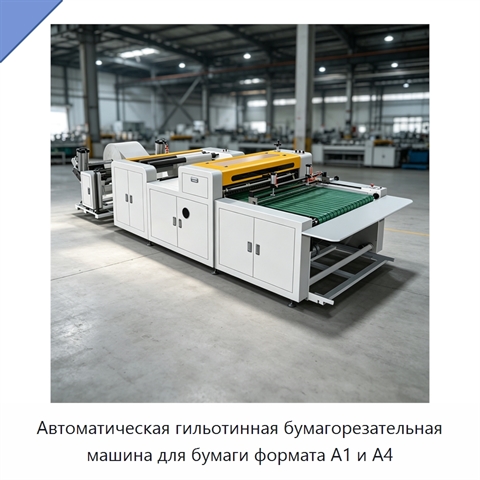 Автоматическая гильотинная бумагорезательная машина для бумаги формата A1 и A4