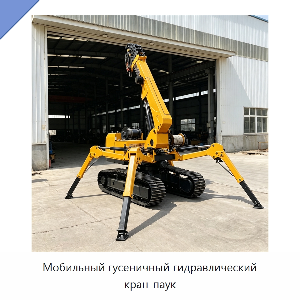 Мобильный гусеничный гидравлический кран-паук — Краны
