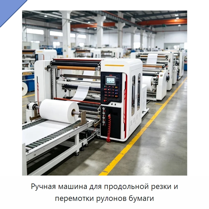 Ручная машина для продольной резки и перемотки рулонов бумаги — Бумагообрабатывающее оборудование