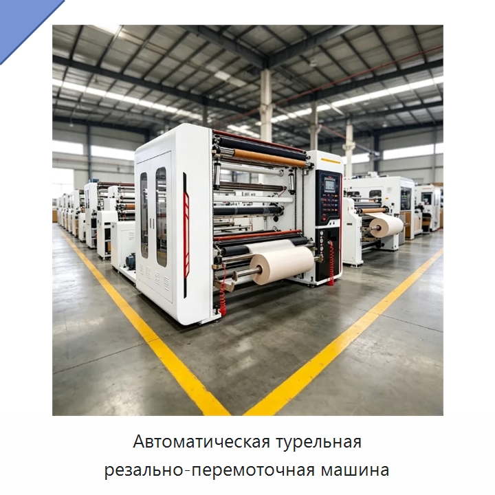 Автоматическая турельная резально-перемоточная машина — Бумагообрабатывающее оборудование