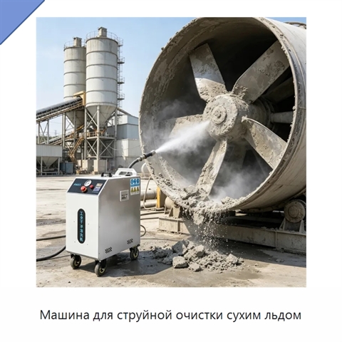 Машина для струйной очистки сухим льдом