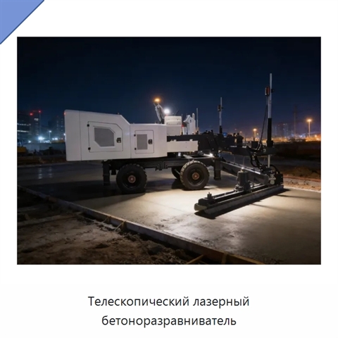 Телескопический лазерный бетоноразравниватель