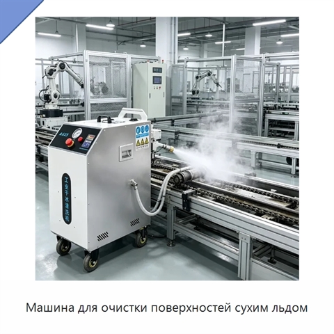 Машина для очистки поверхностей сухим льдом