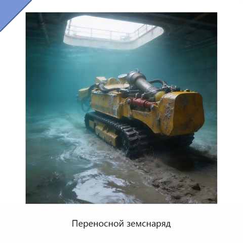 Переносной земснаряд