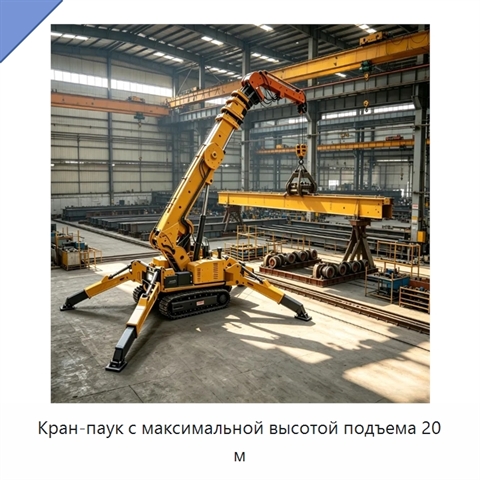 Кран-паук с максимальной высотой подъема 20 м