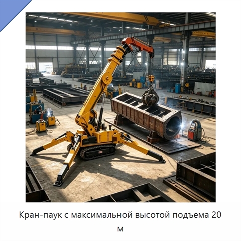 Кран-паук с максимальной высотой подъема 20 м