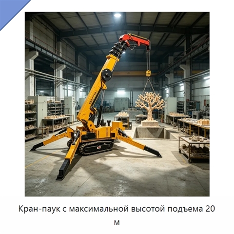 Кран-паук с максимальной высотой подъема 20 м