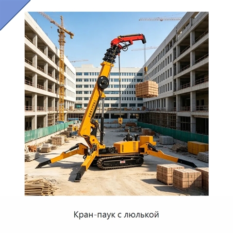 Кран-паук с люлькой