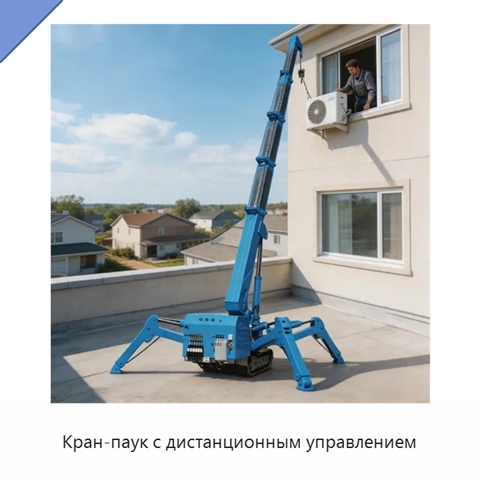 Кран-паук с дистанционным управлением