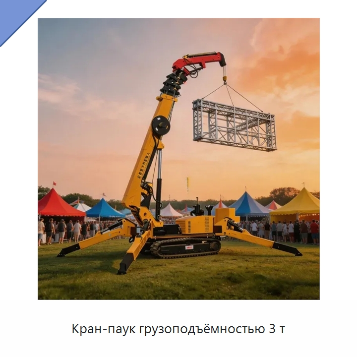 Кран-паук грузоподъёмностью 3 т — Краны