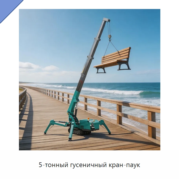 5-тонный гусеничный кран-паук — Краны