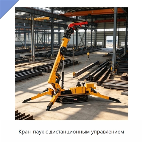 Кран-паук с дистанционным управлением