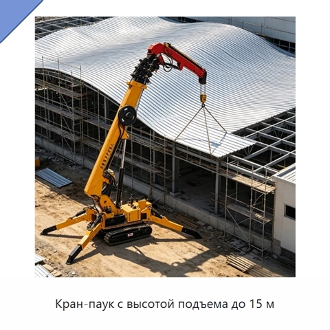 Кран-паук с высотой подъема до 15 м
