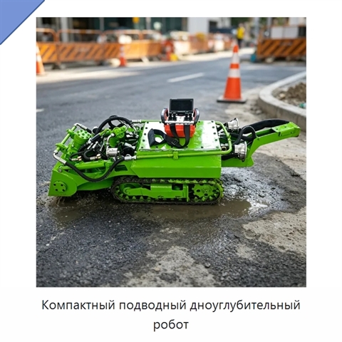 Компактный подводный дноуглубительный робот