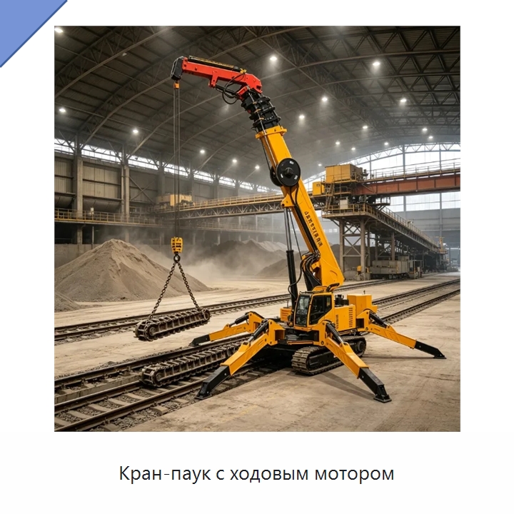 Кран-паук с ходовым мотором — Краны