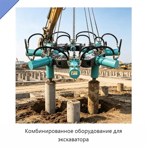 Комбинированное оборудование для экскаватора