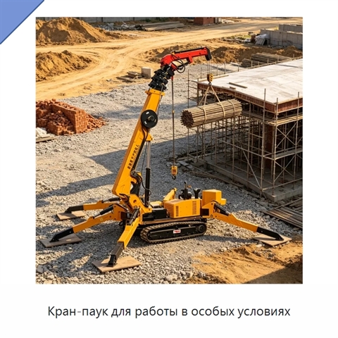 Кран-паук для работы в особых условиях