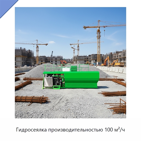 Гидросеялка производительностью 100 м²/ч