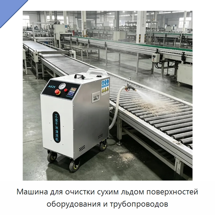 Машина для очистки сухим льдом поверхностей оборудования и трубопроводов — Специальное уборочное оборудование
