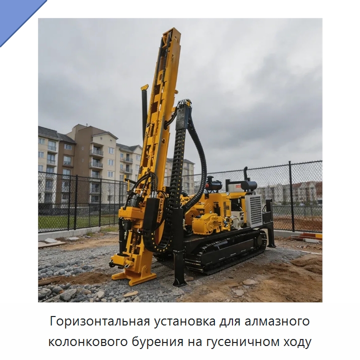 Горизонтальная установка для алмазного колонкового бурения на гусеничном ходу — Горнодобывающее оборудование