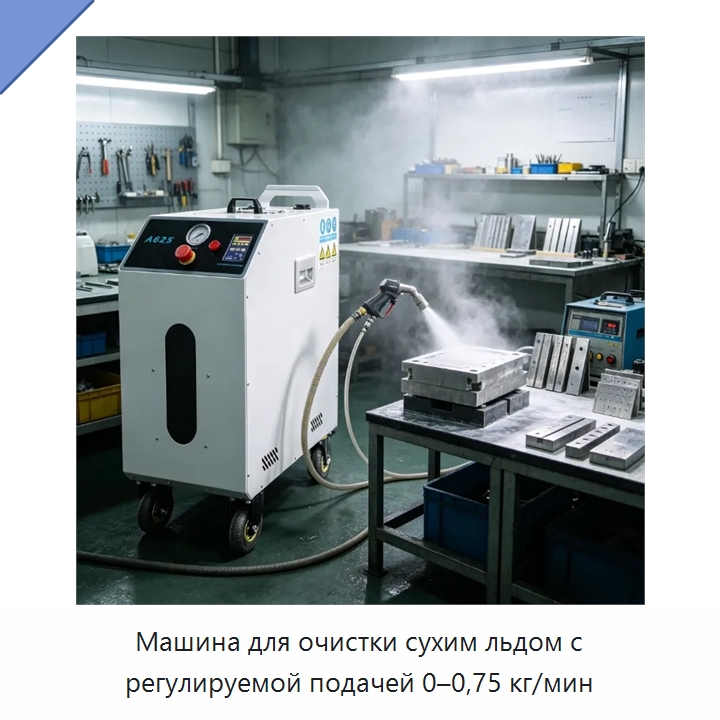 Машина для очистки сухим льдом с регулируемой подачей 0–0,75 кг/мин — Специальное уборочное оборудование