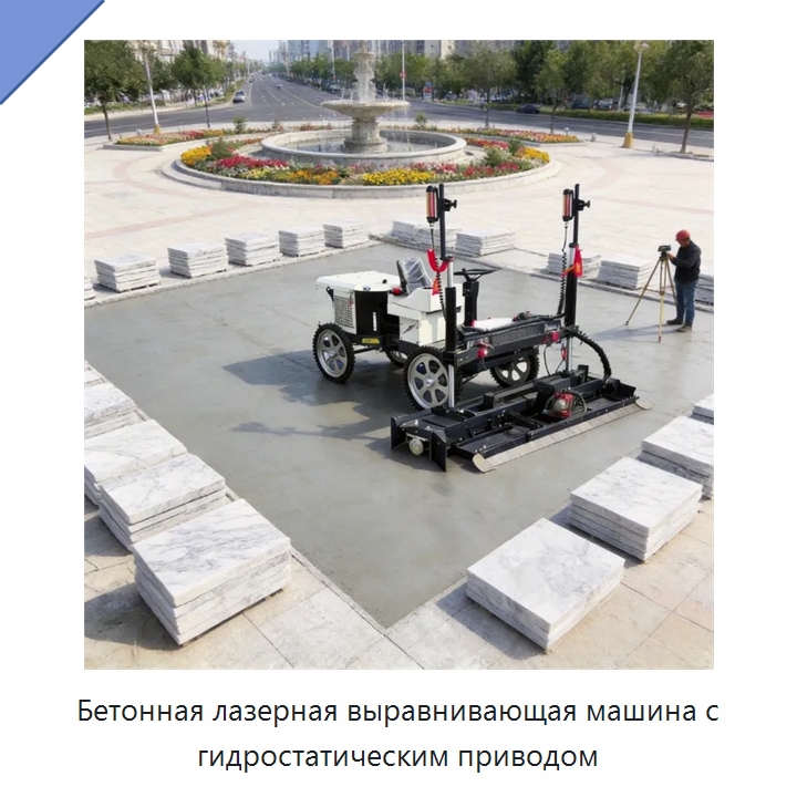 Бетонная лазерная выравнивающая машина с гидростатическим приводом — Оборудование для работы с бетоном