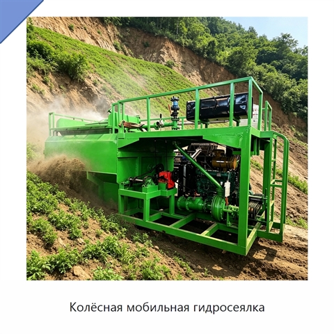Колёсная мобильная гидросеялка